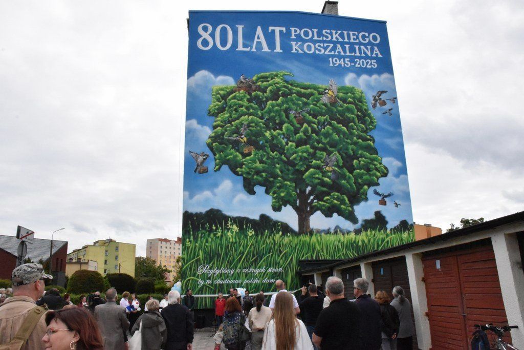 Mural 80 lat Polskiego Koszalina