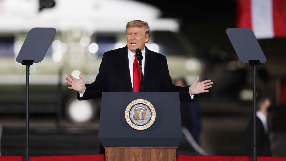 USA. Na zdjęciu 45. prezydent Stanów Zjednoczonych Donald Trump