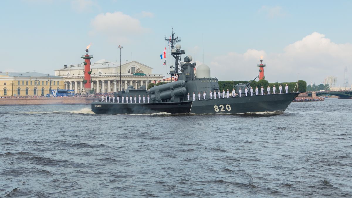 Rosyjski okręt - zdjęcie ilustracyjne
