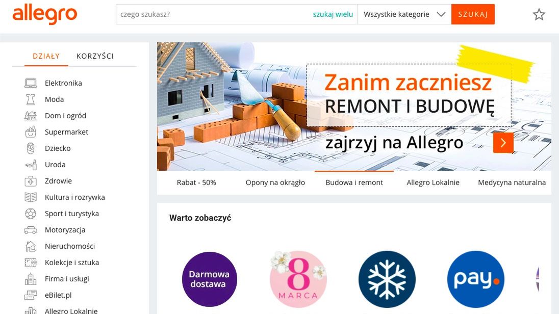 Allegro wprowadza zmiany