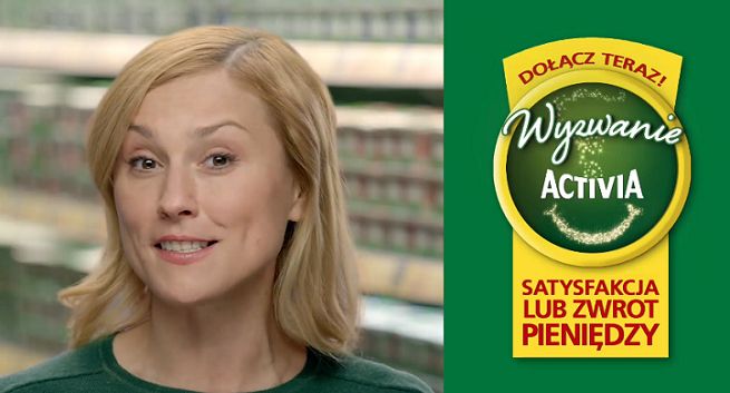 Poświąteczne wyzwanie reklamuje Activię (wideo)