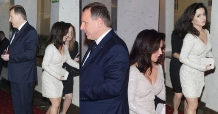 Beata Tadla ucieka przed Jackiem Kurskim... (FOTO)