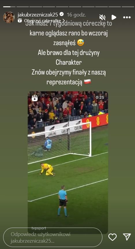 Instastories Jakuba Rzeźniczaka