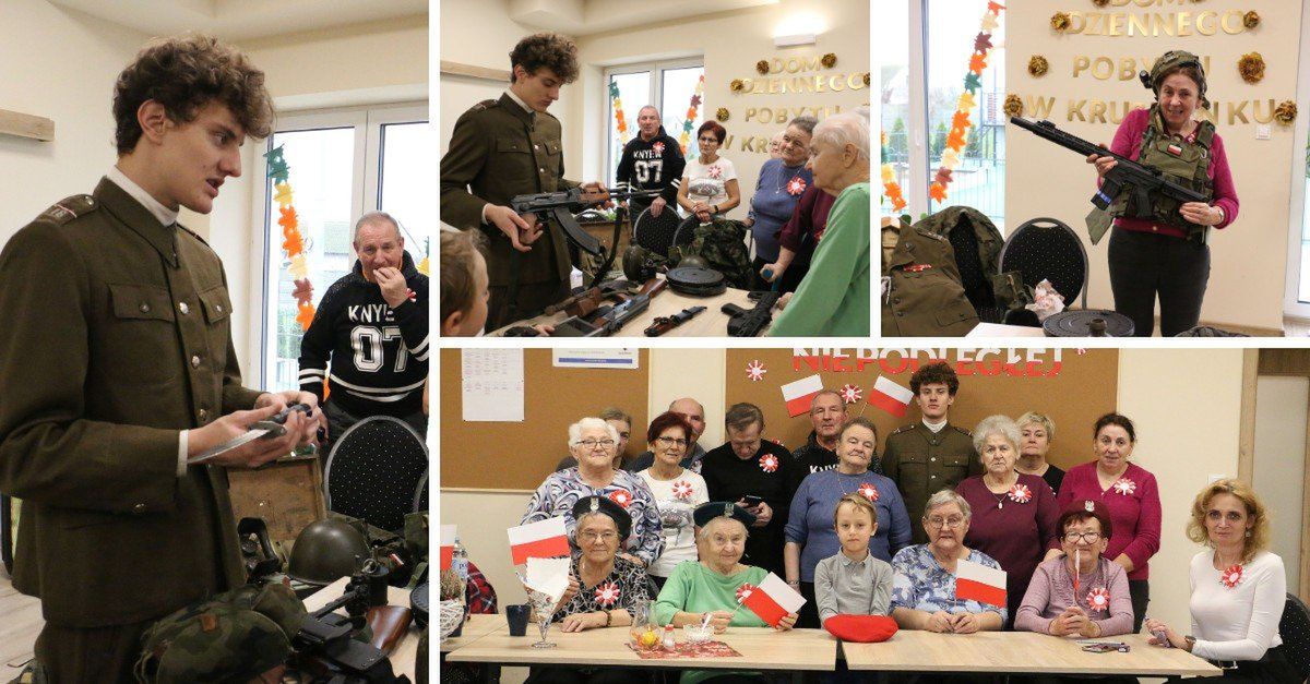 Kruszynek: Młody pasjonat historii odwiedził seniorów