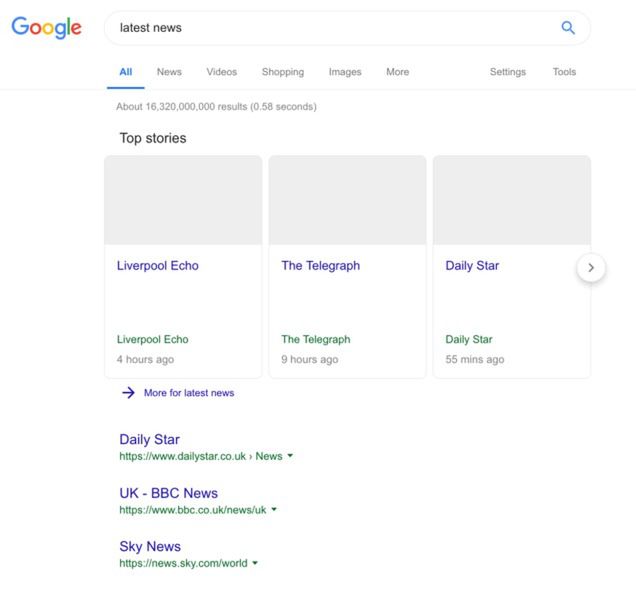 Wyszukiwarka Google bez miniaturek - tak może wyglądać już niedługo 3