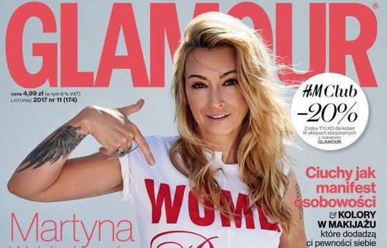 „Glamour” przygotowany w całości przez kobiety, na okładce Martyna Wojciechowska