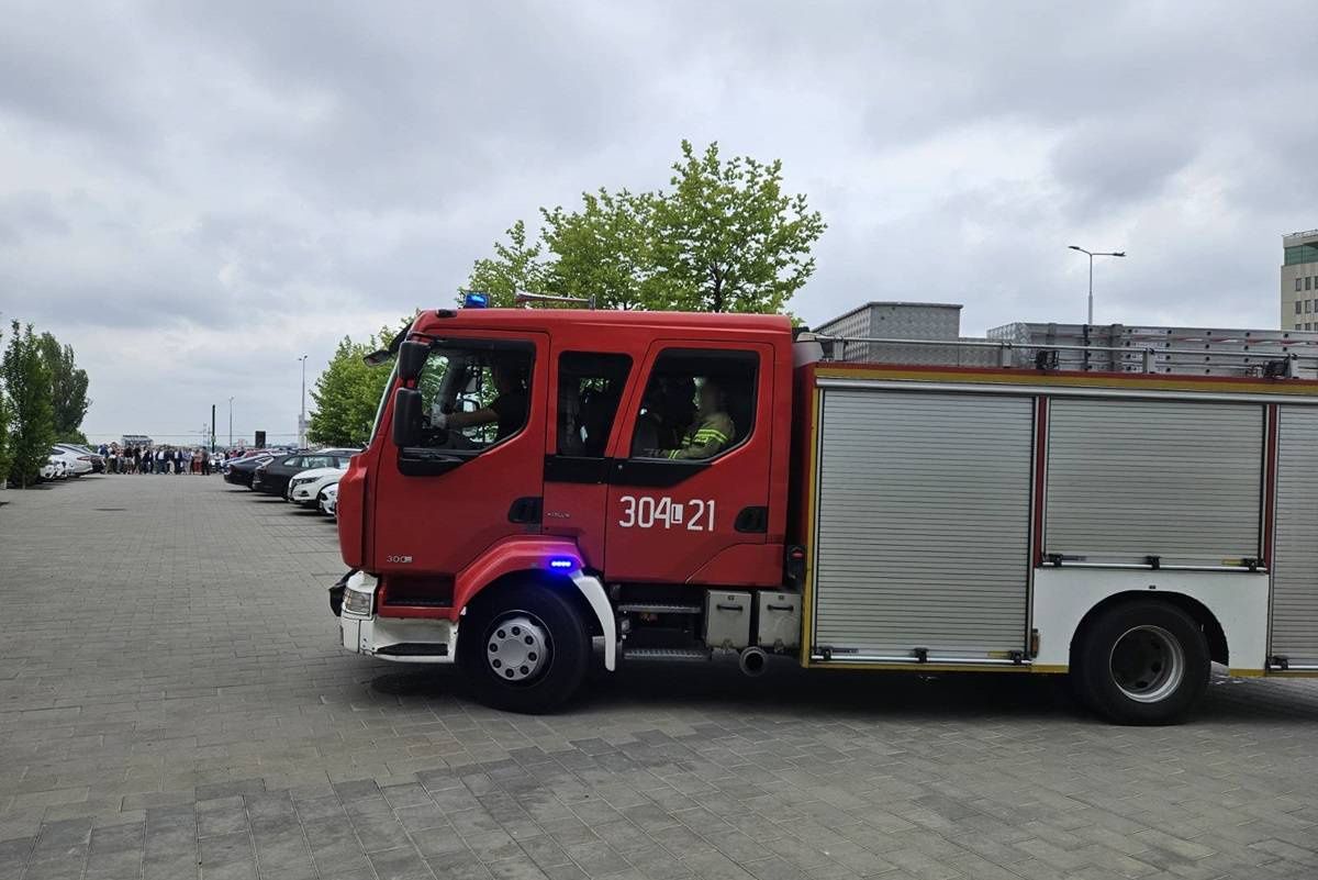 Alarm przeciwpożarowy w biurowcu Chodźki Office