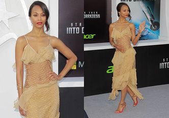 Zoe Saldana POKAZUJE BRZUCH na premierze! (ZDJĘCIA)