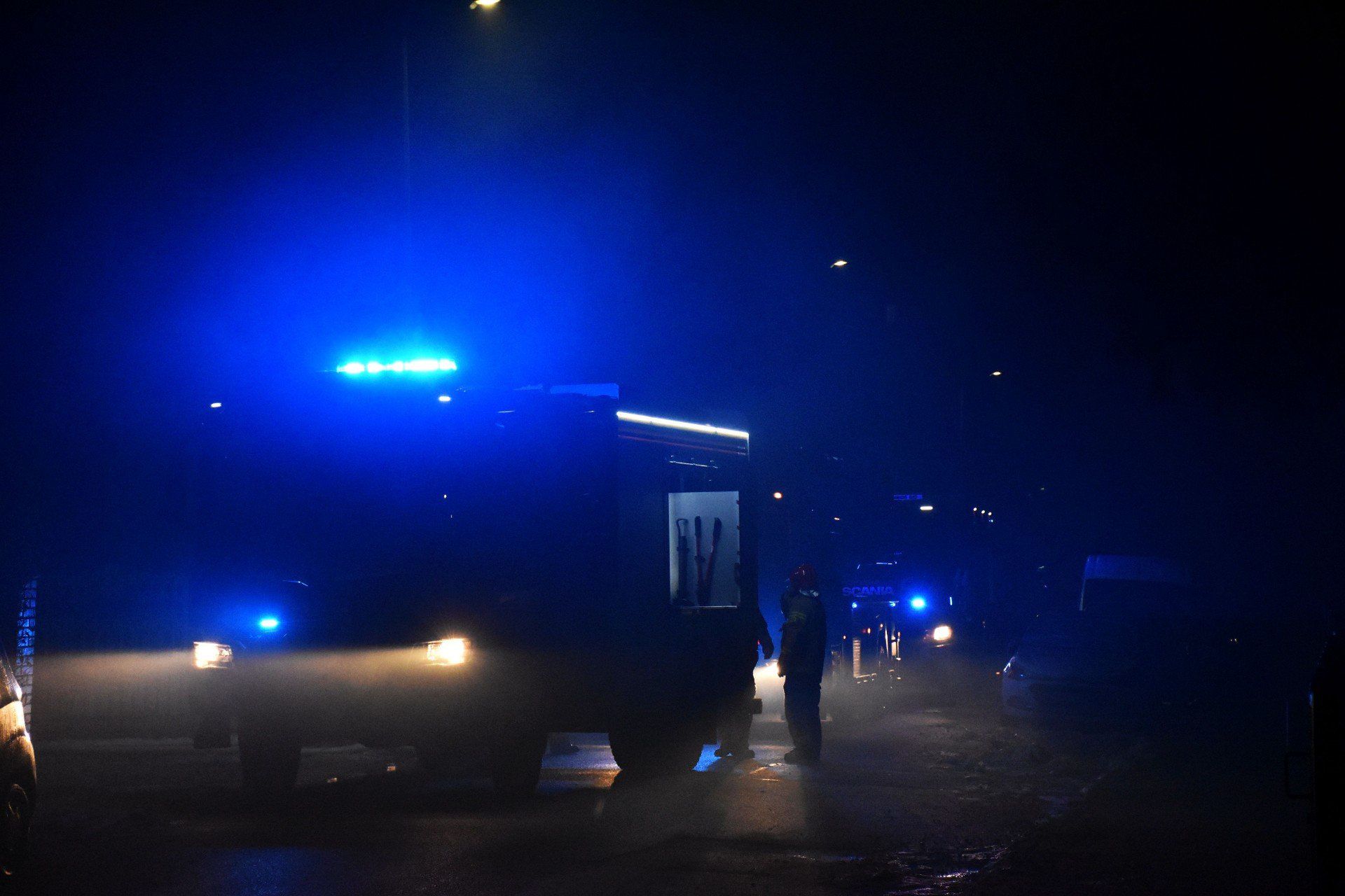 Pożar na posesji przy ul. Matejki w Malborku