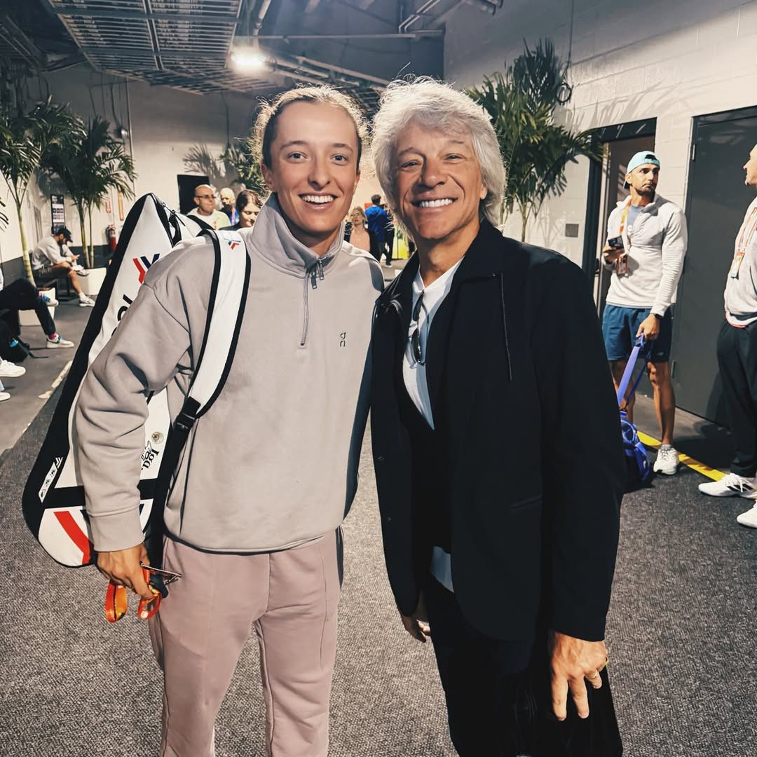 Iga Świątek i Jon Bon Jovi