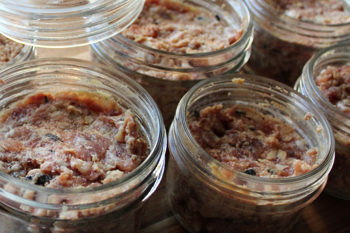 "Archbishop's sausage" can stand for years. It's the best meat from a jar