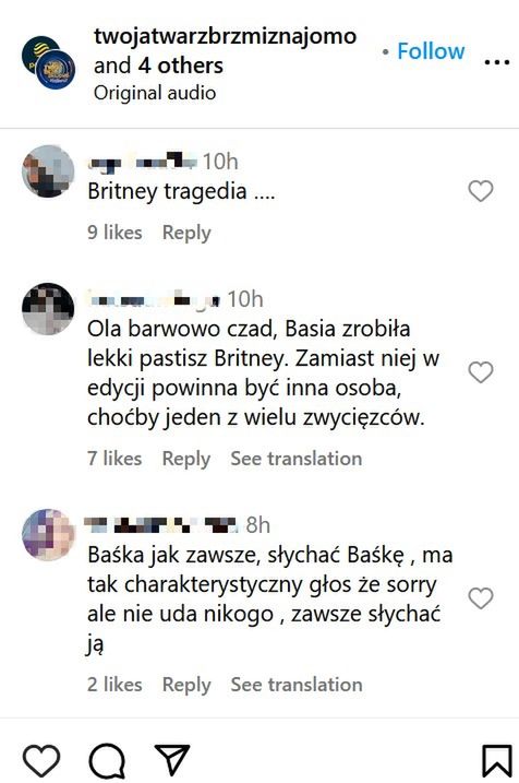 Komentarze na temat występu Barbary Kurdej-Szatan