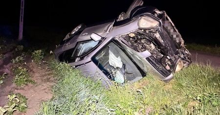 Pił alkohol przez cały dzień. Potem wpadł do rowu