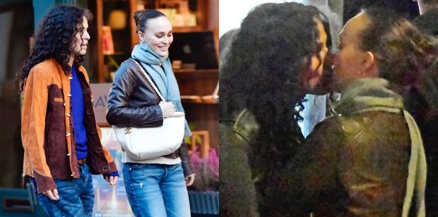 Córka Johnny'ego Deppa OBCAŁOWAŁA swoją dziewczynę przed wejściem do knajpy. Ładnie razem wyglądają? (ZDJĘCIA)