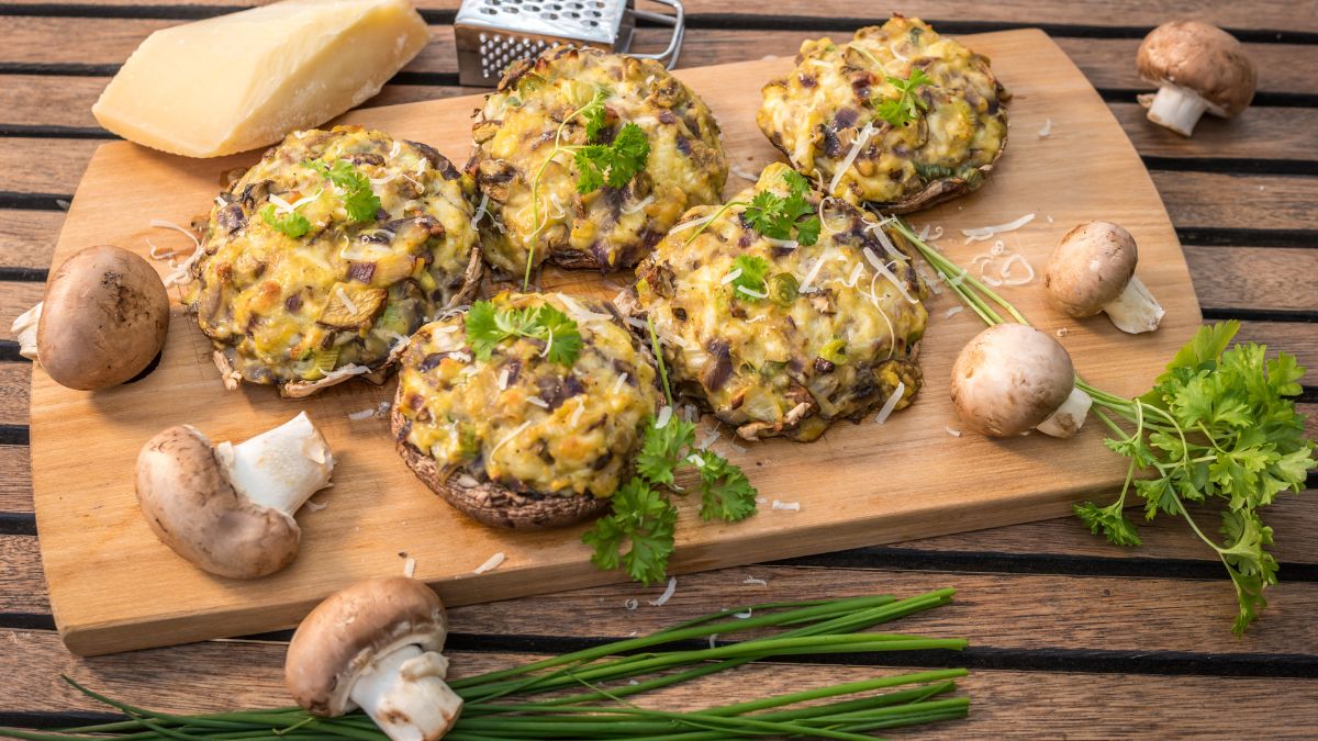 Faszerowane pieczarki.