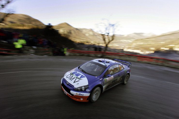 Peugeoty 307 WRC świetnie radziły sobie w Monte Carlo