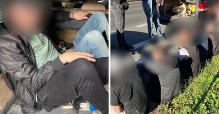 Miał problem z utrzymaniem pasa ruchu. Wiózł pasażerów w bagażniku