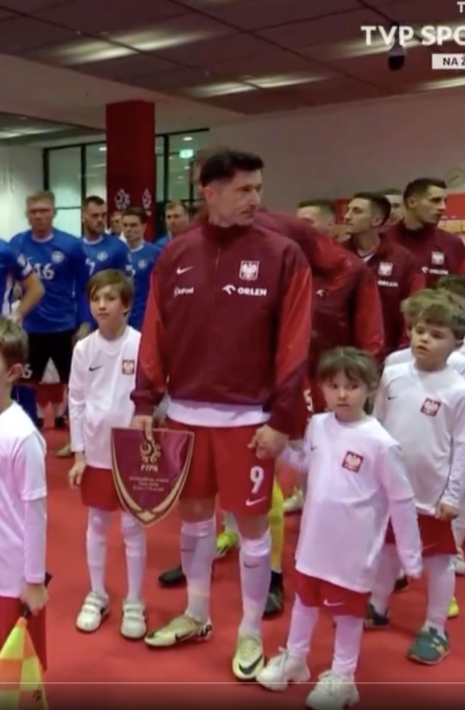 Robert Lewandowski z córką