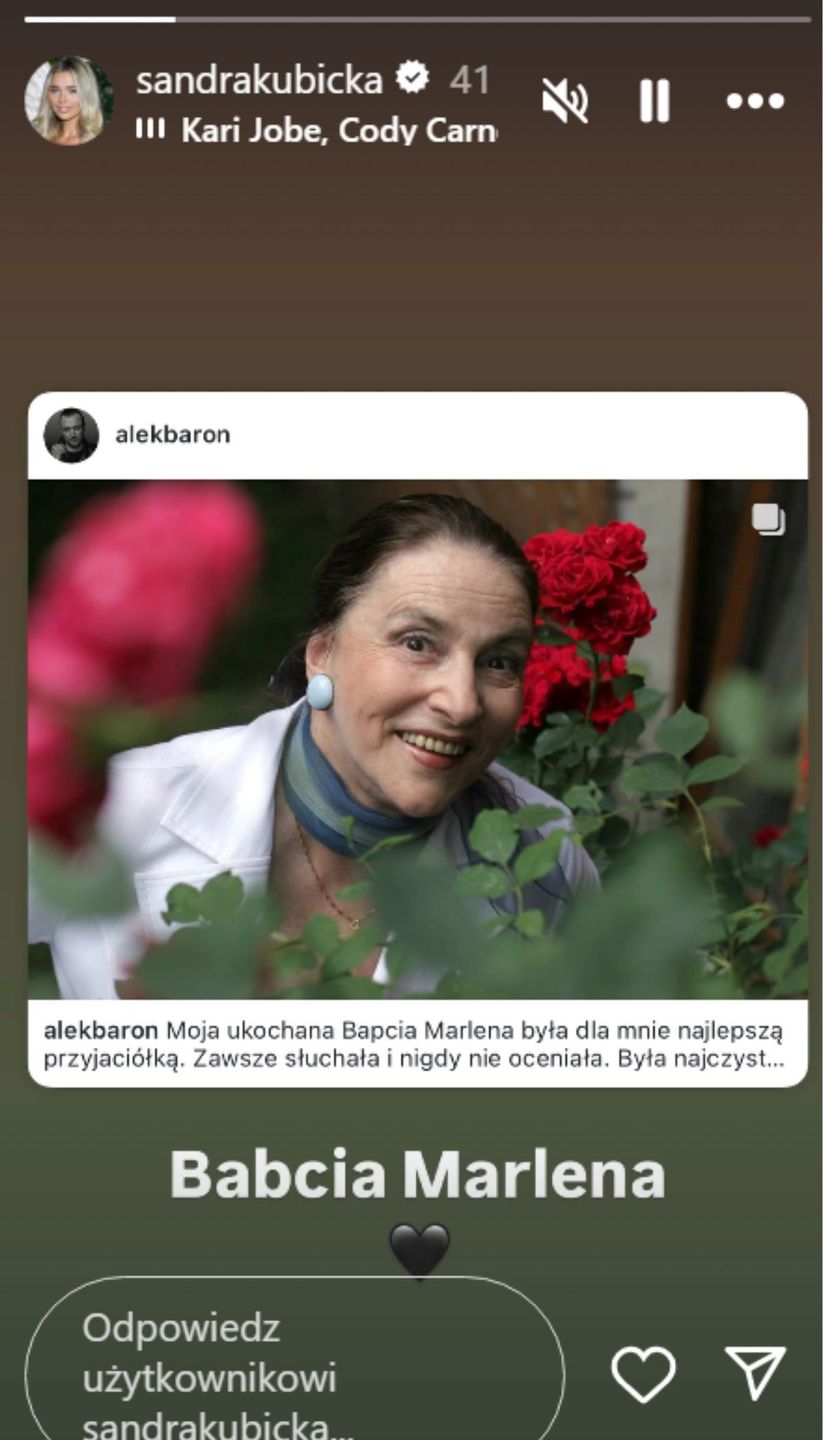 Baron pożegnał swoją babcię 
