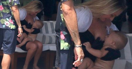 Candice Swanepoel karmi piersią synka na planie sesji dla "Vogue"! (ZDJĘCIA)