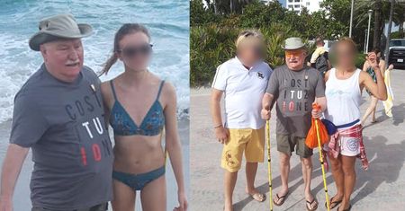 Lech Wałęsa spaceruje z kijkami ulicami "Maiami i fotografuje się z robakami" (FOTO)