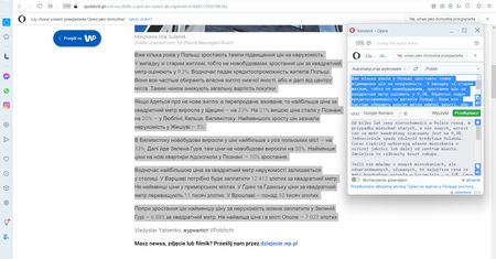 Opera: jak przetłumaczyć stronę?