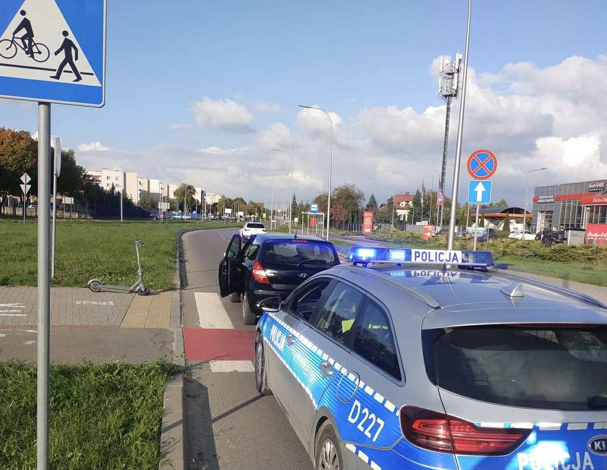 Świdnik: 13-latka na hulajnodze potrącona na przejeździe dla rowerów