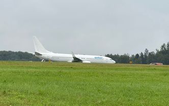 Samolot wypadł z pasa startowego na lotnisku w Krakowie