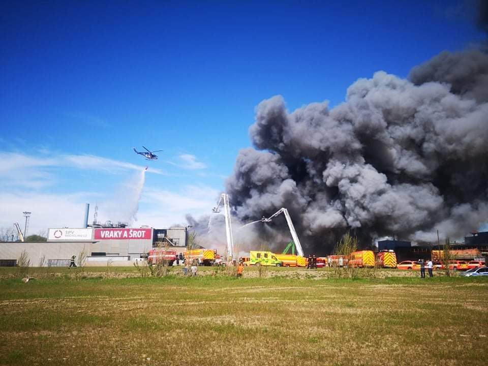 Pożar w Ostrawie. Dym widoczny nawet na Śląsku