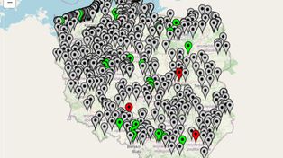 Wysyp szarych punktów na mapie Polski. Co to oznacza?