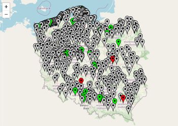 Wysyp szarych punktów na mapie Polski. Co to oznacza?