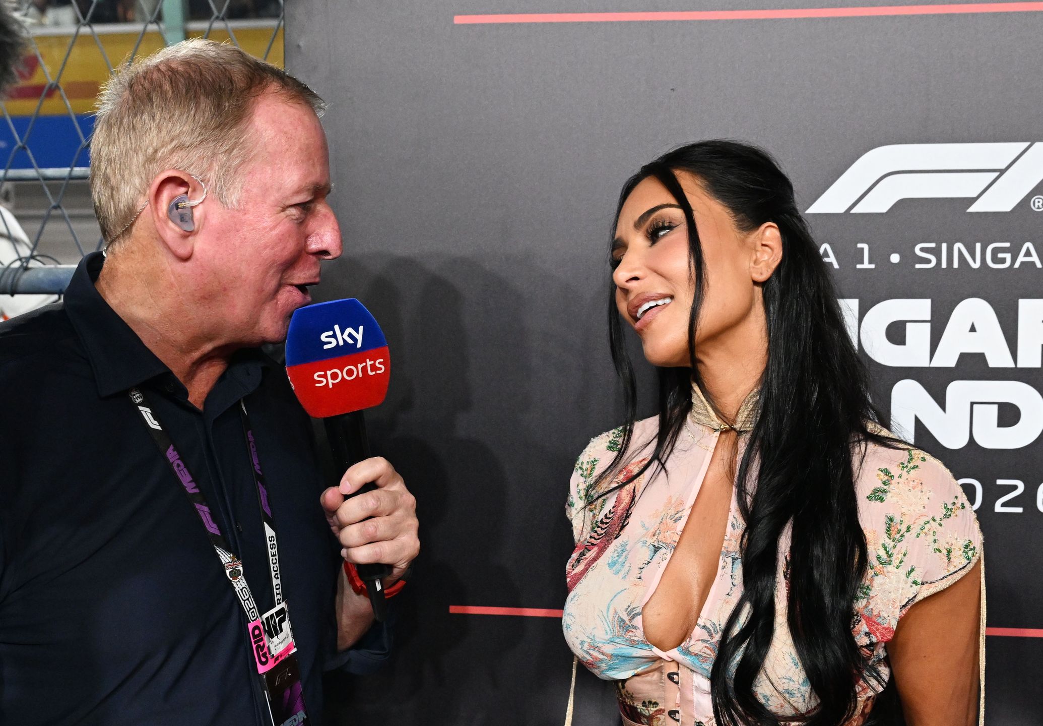 Martin Brundle i Kim Kardashian