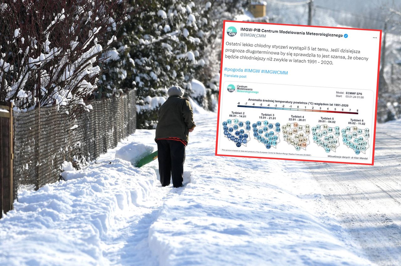 Pogoda długoterminowa. Chłodny styczeń? CMM-IMGW: Jest szansa