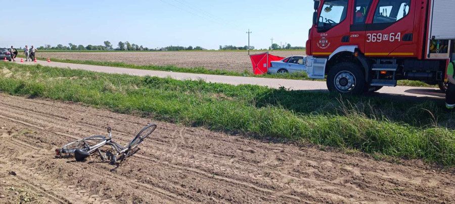 PILNE: śmiertelne potrącenie rowerzysty w Wilkęsach! [ZDJĘCIA]