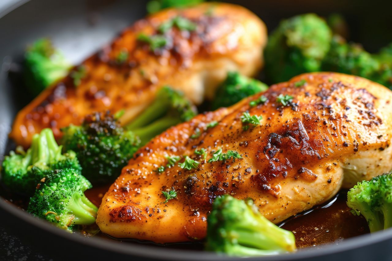 Chicken breast pockets with vegetable stuffing