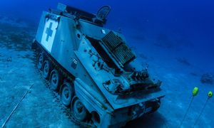 Podwodne muzeum w Akabie. Czołgi i śmigłowce w rafie koralowej