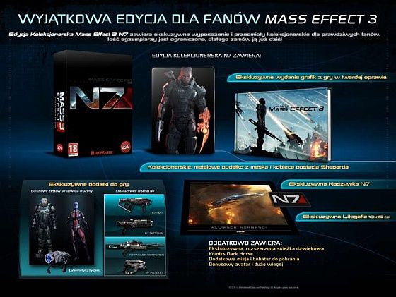 Mass Effect 3 edycja kolekcjonerska gry