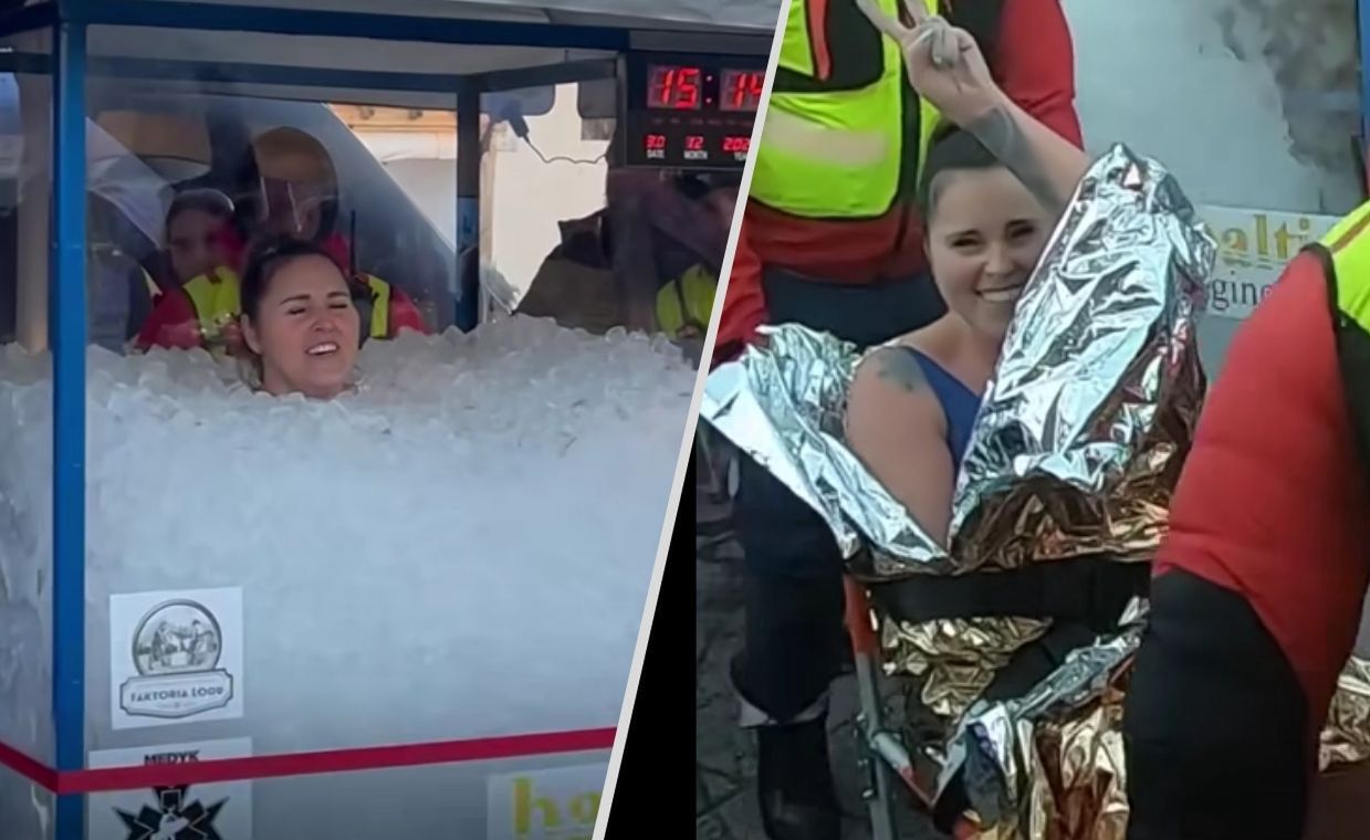 Polka ustanowiła rekord świata. Spędziła w lodzie ponad trzy godziny