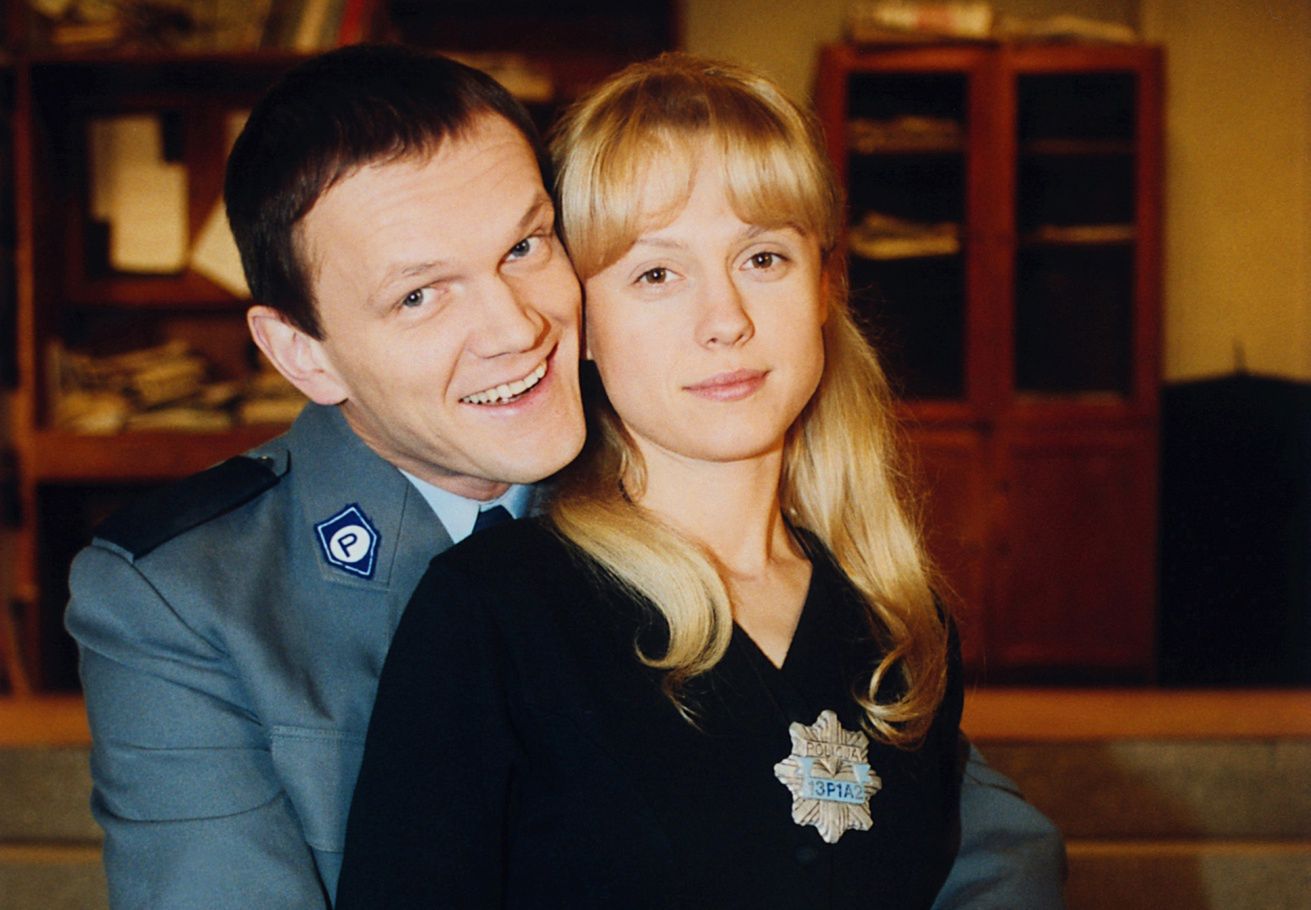 Aleksandra Woźniak i Cezary Pazura