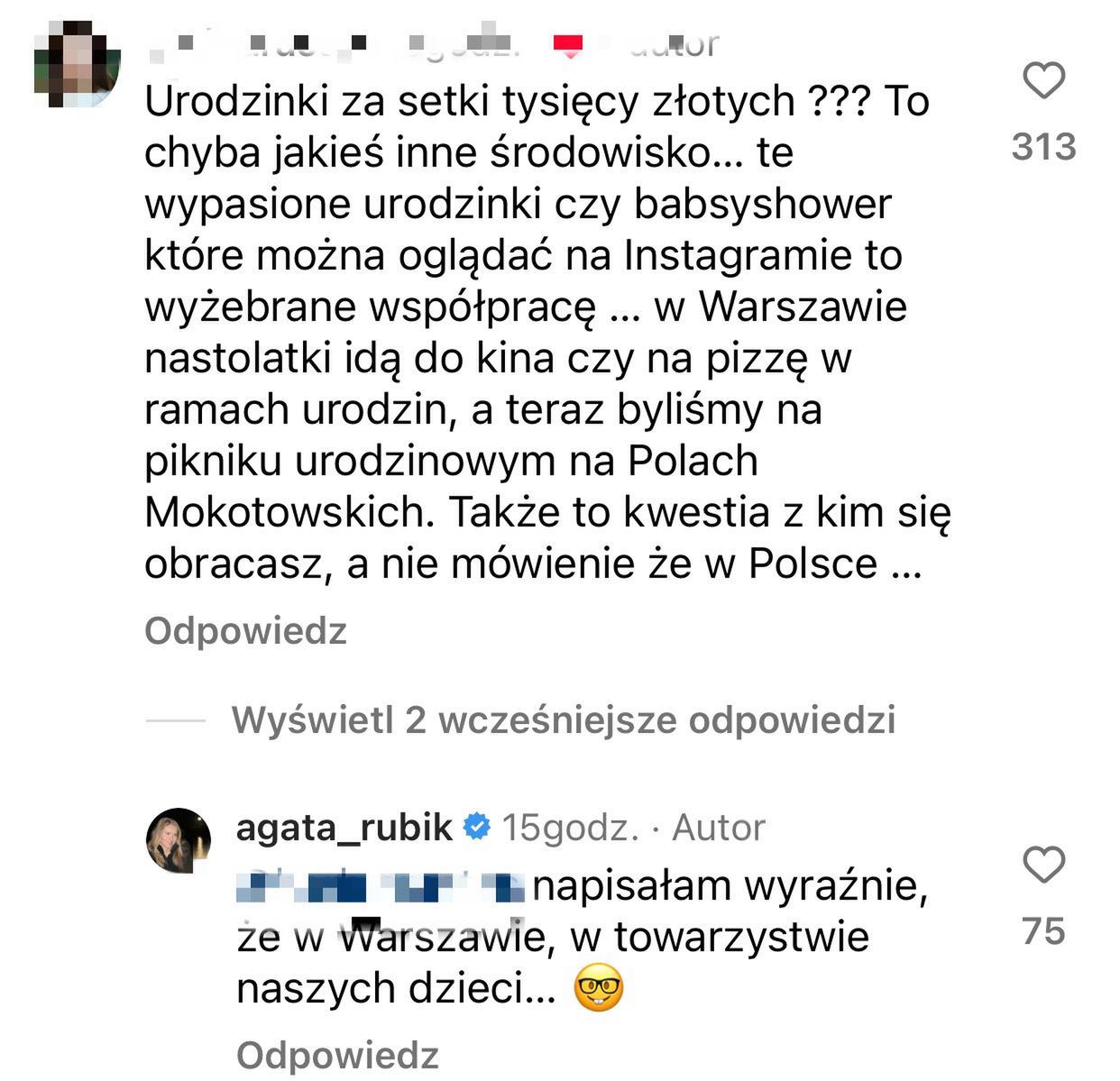 Agata Rubik wdała się z internautkami w dyskusję 