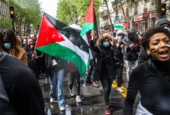 Setki ludzi na marszach poparcia dla Palestyńczyków w Paryżu