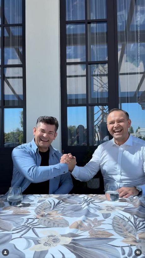 Zenon Martyniuk i Karol Nawrocki