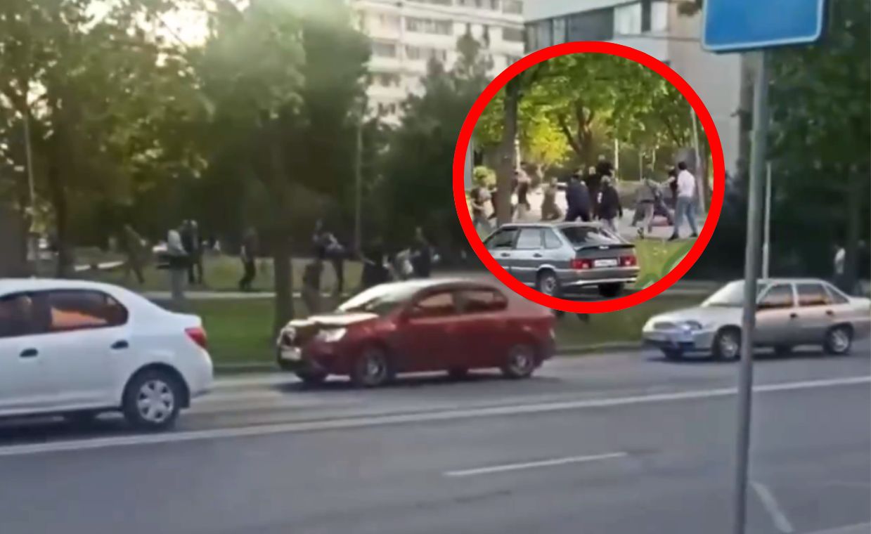 A brawl and shooting in Moscow. There are injured.