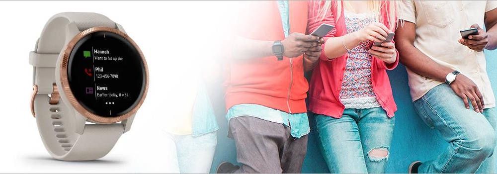 smartwatch Garmin kontakt