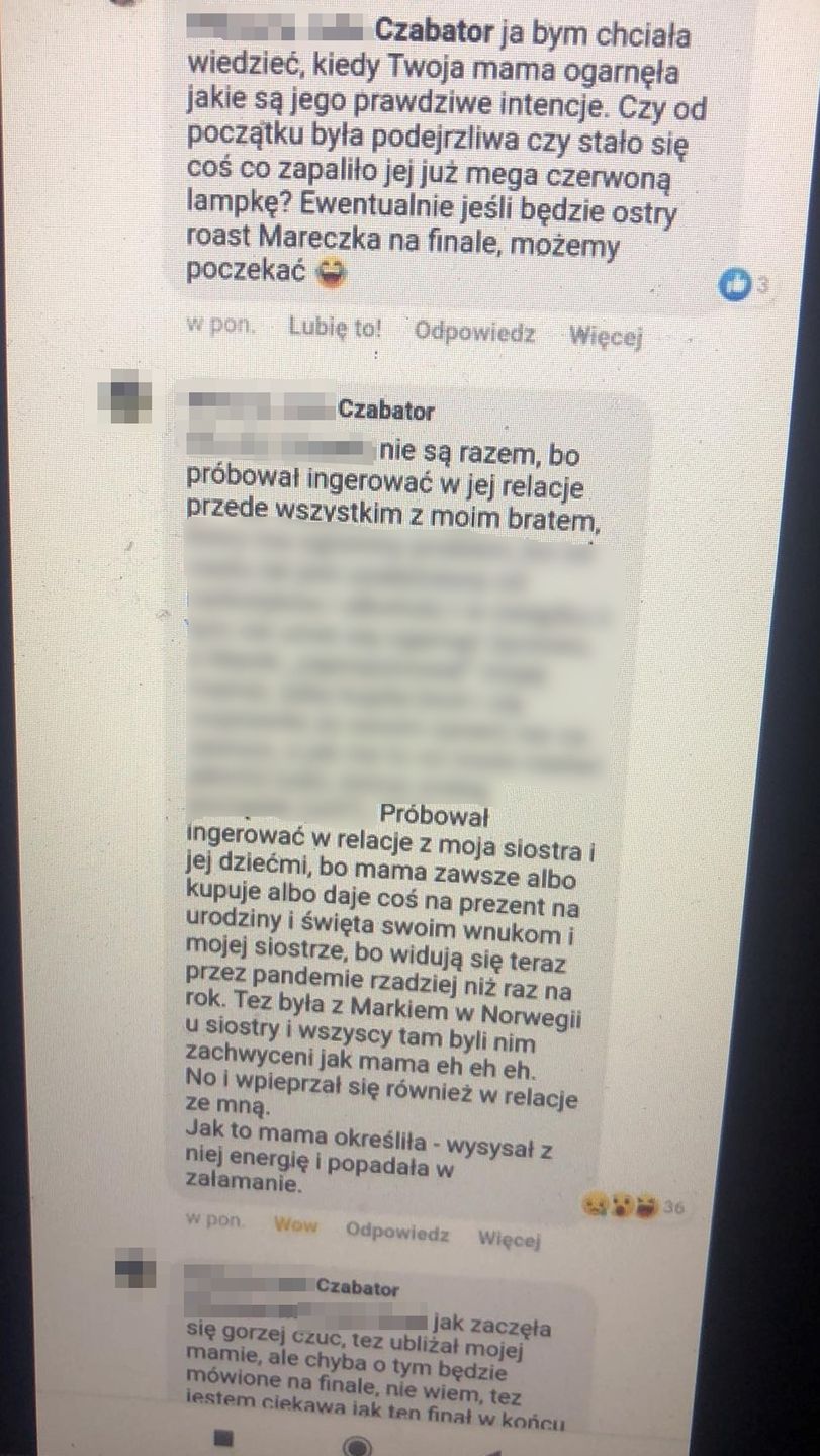 Komentarz córki Elżbiety na Facebooku 