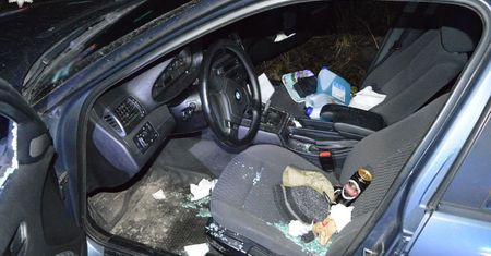 Strzały i pościg. "Staranował ogrodzenie"