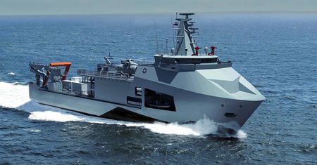 "Kolejny kamień milowy". ORP Ratownik coraz bliżej