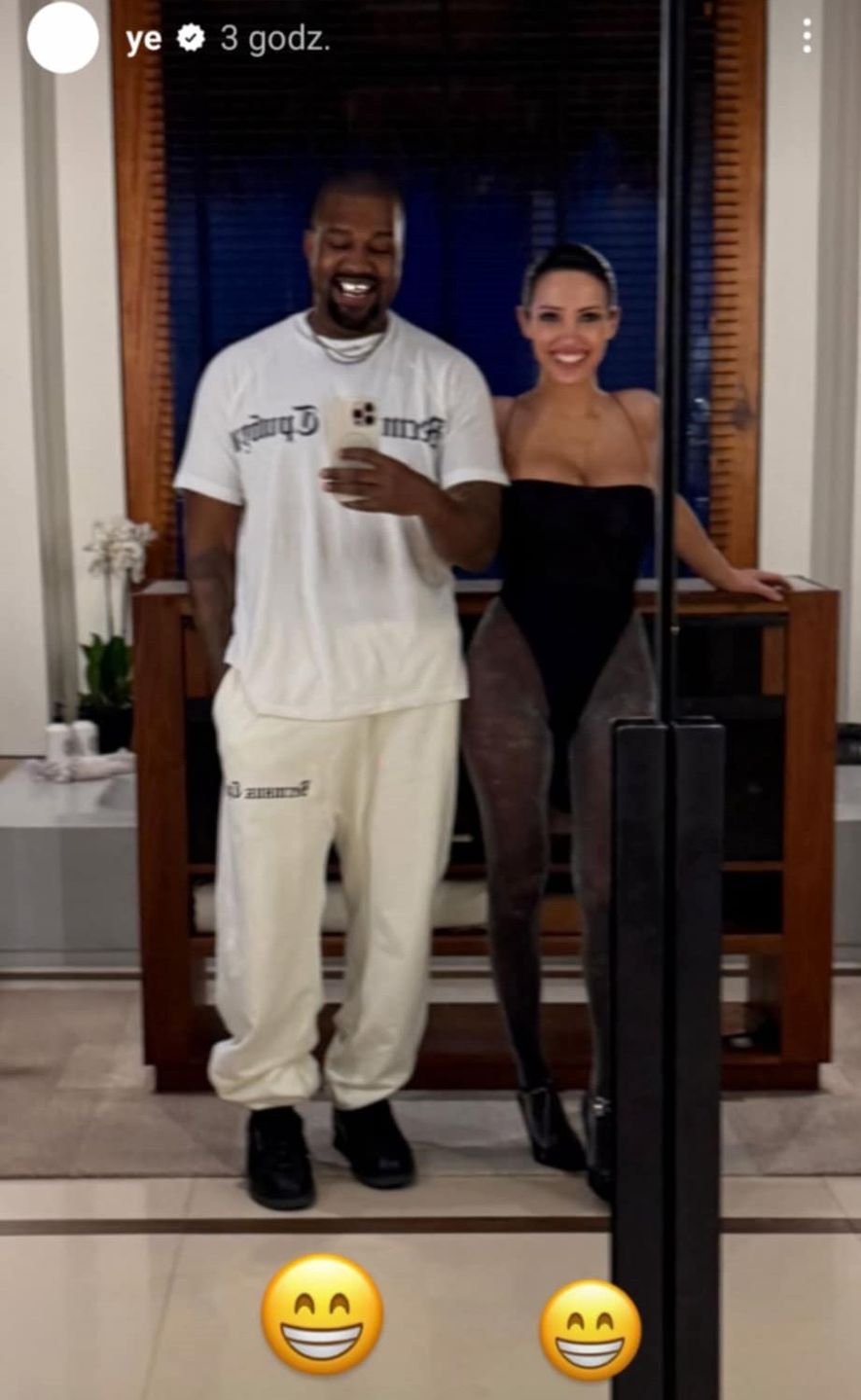 Kanye West pozuje u boku roznegliżowanej Bianki Censori