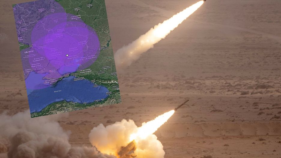 Mapa zasięgu nowej broni, jaką otrzymają Ukraińcy