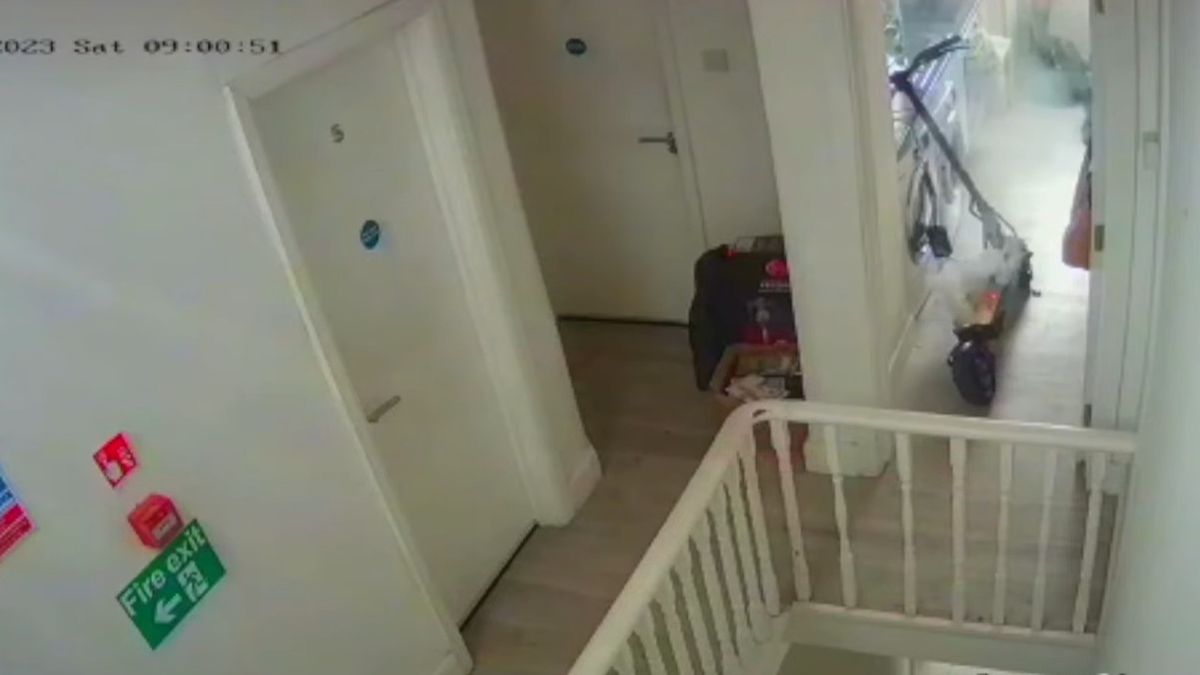 Pożar hulajnogi elektrycznej